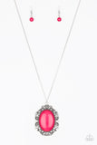 Vintage Vanity - Pink Necklace