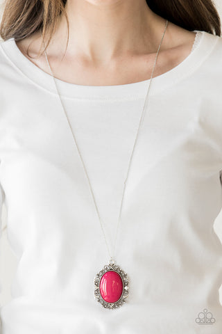 Vintage Vanity - Pink Necklace