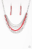 Color Bomb-Red Necklace