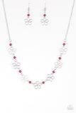 Always Abloom-Red Necklace