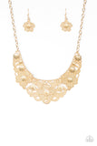 Petunia Paradise - Gold Necklace