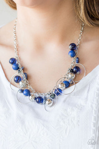 Mountain Mosaic-Blue Necklace