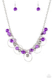 Mountain Mosaic-Purple Necklace