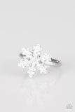 Starlet Shimmer Snowflake Adjustable Rings (Set of 5 rings)