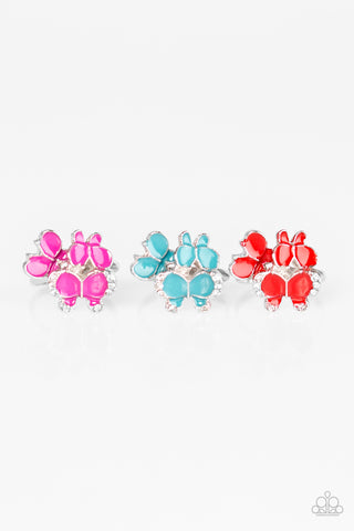 Starlet Shimmer Butterfly Adjustable Rings (Set of 5)