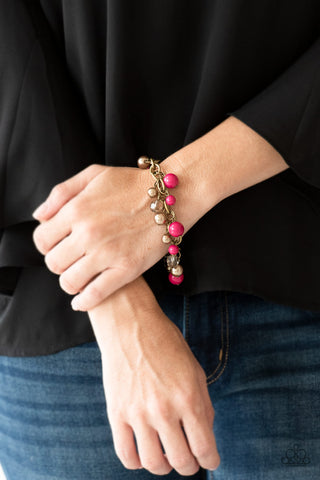 Grit and Glamour - Pink Bracelet