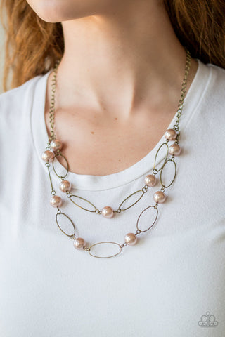 Best of Both POSH-able Worlds-Brass Necklace