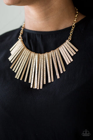 Welcome To The Pack-Gold Necklace