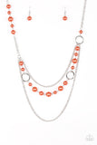 Party Dress Princess-Orange Necklace