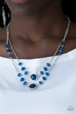 Gala Glow - Blue Necklace