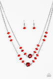 Gala Glow - Red Necklace
