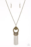My Main Mantra - Brass Necklace