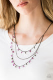 Pebble Beach Beauty - Purple Necklace