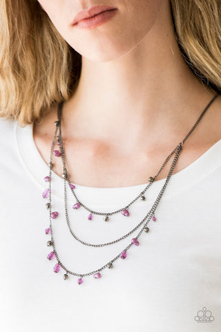 Pebble Beach Beauty - Purple Necklace
