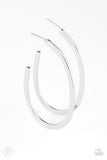 Above The Curve - Silver Earrings