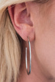 Above The Curve - Silver Earrings