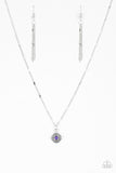 Follow Your Compass - Purple Necklace