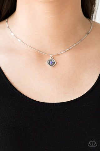 Follow Your Compass - Purple Necklace