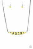 On Mountain Time - Yellow Necklace