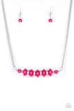 On Mountain Time-Pink Necklace