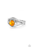 Rich With Rhinestones - Orange Ring