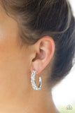 Glitter Galaxy-White Earrings