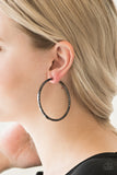 Dangerously Dynamic-Black Earrings