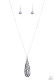 Teardrop Treasure - Purple Necklace