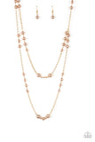 Pearl Prominade - Gold Necklace