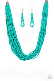 The Show Must CONGO On!-Blue Necklace