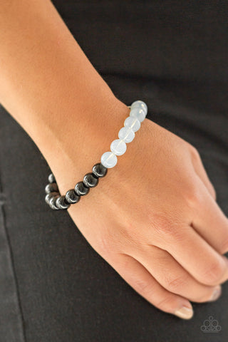 Cool and Content - White Bracelet