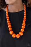 Effortlessly Everglades-Orange Necklace