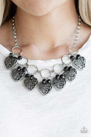 Very Valentine - Black Necklace