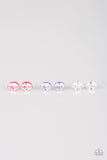 Starlet Shimmer Oval Colorful Post Back Earrings (Set of 5)