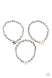 Starlet Shimmer Stretchy Bracelets with Flower Bead (5 bracelets)