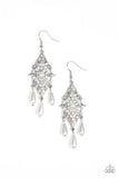 Majestic Mood - White Earrings