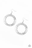 Gala Glitter - White Earrings