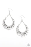 Once In A SHOWTIME-White Earrings