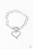 March To a Different Heart Beat - White Bracelet