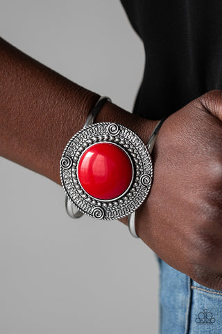 Tribal Pop - Red Bracelet