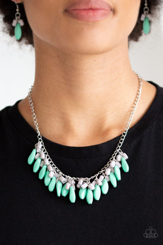 Bead Binge - Green Necklace