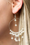 Now On Broadway - White Earrings