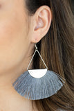 Modern Mayan - Silver Earrings