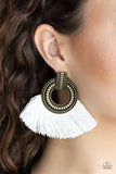 I Am Spartacus-White Earrings