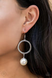 Grand Central Chic - White Earrings