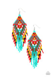 Boho Blast - Blue Earrings