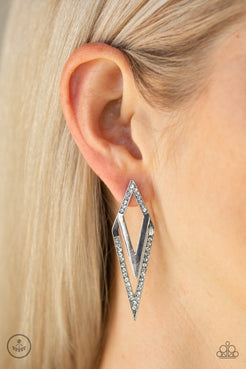 Point-BANK - White Earrings