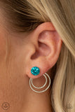 Word Gets Around - Blue Earrings