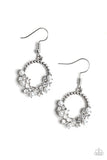 Refined Razzle - White Earrings