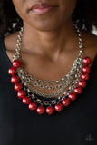 One Way Wall Street-Red Necklace